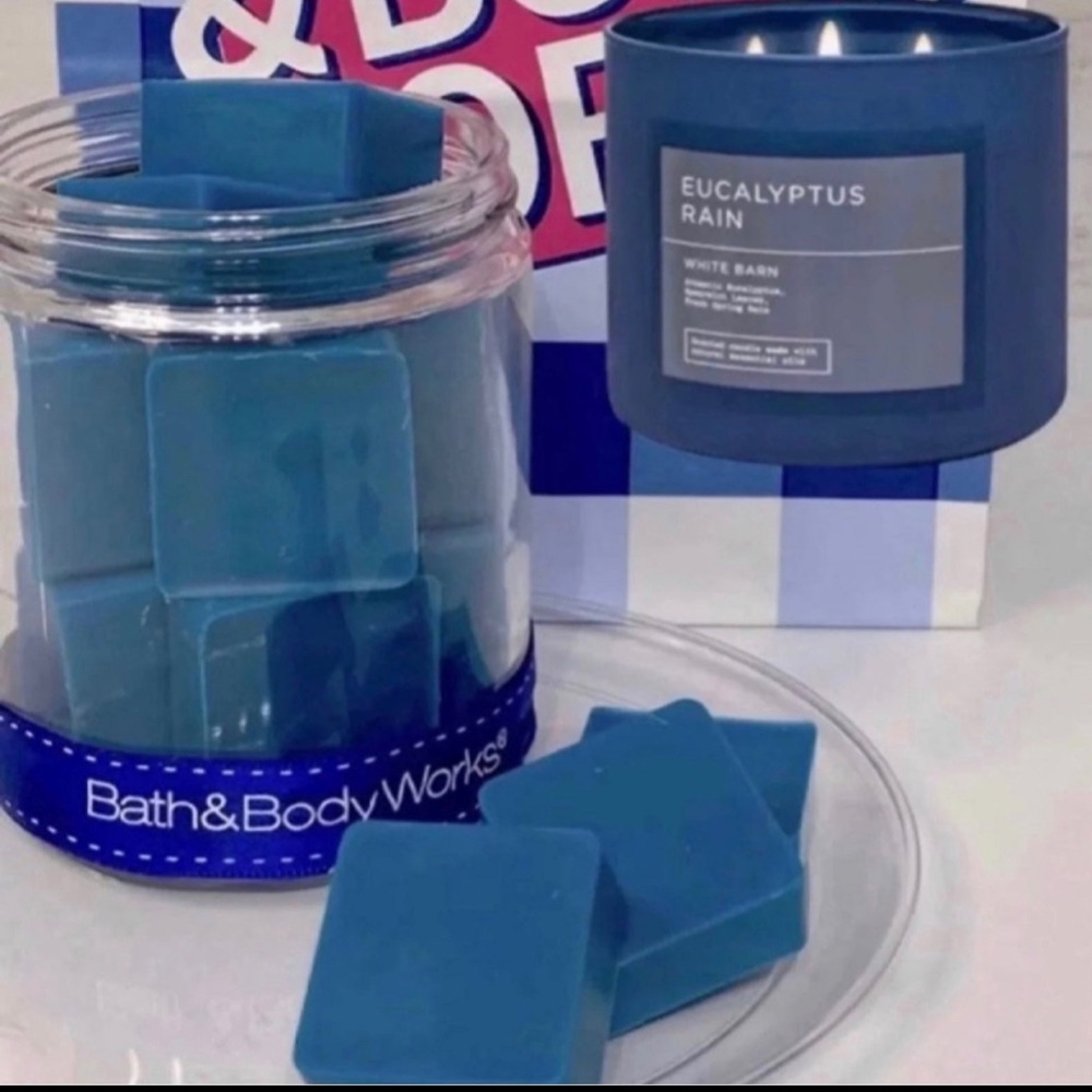 ⭐️4 For $16⭐️Bath & Body Works Eucalyptus Rain Wax Melts